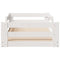 vidaXL Bed Frame without Mattress White 90x200 cm Solid Wood Pine