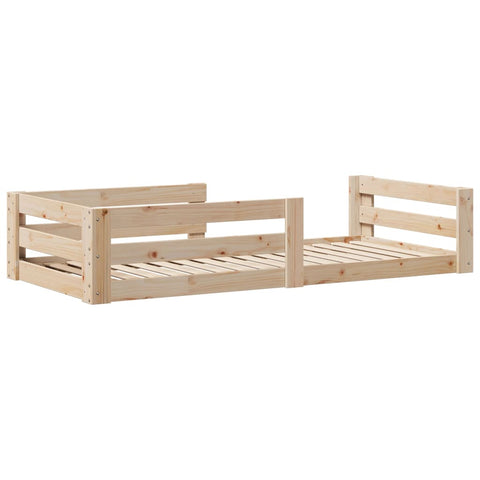 vidaXL Bed Frame without Mattress 100x200 cm Solid Wood Pine