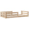 vidaXL Bed Frame without Mattress 100x200 cm Solid Wood Pine