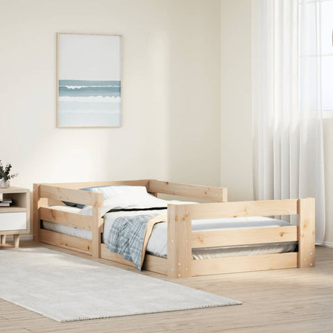 vidaXL Bed Frame without Mattress 100x200 cm Solid Wood Pine