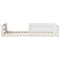 vidaXL Bed Frame without Mattress White 100x200 cm Solid Wood Pine