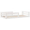 vidaXL Bed Frame without Mattress White 100x200 cm Solid Wood Pine