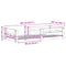vidaXL Bed Frame without Mattress White 100x200 cm Solid Wood Pine