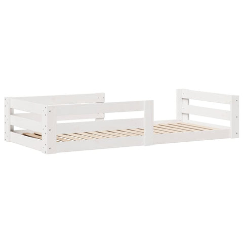 vidaXL Bed Frame without Mattress White 80x160 cm Solid Wood Pine
