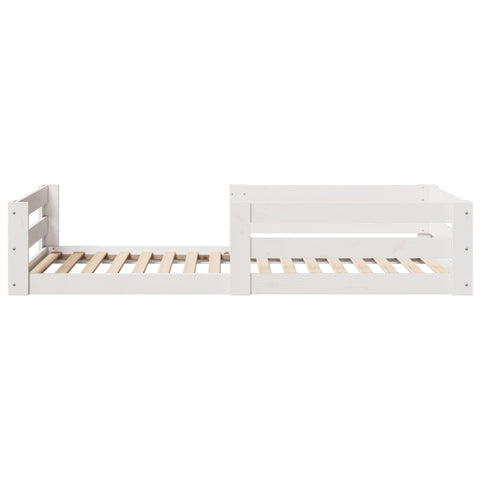 vidaXL Bed Frame without Mattress White 90x190 cm Single Solid Wood Pine