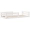 vidaXL Bed Frame without Mattress White 90x190 cm Single Solid Wood Pine