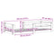 vidaXL Bed Frame without Mattress White 90x190 cm Single Solid Wood Pine