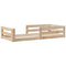vidaXL Bed Frame without Mattress 75x190 cm Small Single Solid Wood Pine