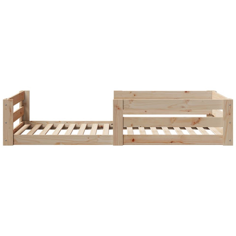 vidaXL Bed Frame without Mattress 75x190 cm Small Single Solid Wood Pine