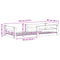 vidaXL Bed Frame without Mattress White 75x190 cm Small Single Solid Wood Pine