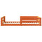 vidaXL Bed Frame without Mattress Wax Brown 75x190 cm Small Single Solid Wood Pine