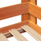vidaXL Bed Frame without Mattress Wax Brown 75x190 cm Small Single Solid Wood Pine