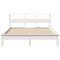 vidaXL Bookcase Bed without Mattress White 120x200 cm Solid Wood Pine