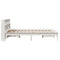 vidaXL Bookcase Bed without Mattress White 120x200 cm Solid Wood Pine