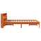vidaXL Bookcase Bed without Mattress Wax Brown 120x200 cm Solid Wood Pine