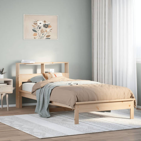 vidaXL Bookcase Bed without Mattress 100x200 cm Solid Wood Pine
