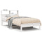 vidaXL Bookcase Bed without Mattress White 100x200 cm Solid Wood Pine