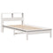 vidaXL Bookcase Bed without Mattress White 100x200 cm Solid Wood Pine
