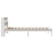 vidaXL Bookcase Bed without Mattress White 100x200 cm Solid Wood Pine