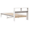 vidaXL Bookcase Bed without Mattress White 100x200 cm Solid Wood Pine