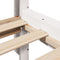 vidaXL Bookcase Bed without Mattress White 100x200 cm Solid Wood Pine