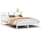 vidaXL Bookcase Bed without Mattress White 120x190 cm Small Double Solid Wood Pine
