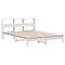 vidaXL Bookcase Bed without Mattress White 120x190 cm Small Double Solid Wood Pine