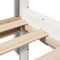 vidaXL Bookcase Bed without Mattress White 120x190 cm Small Double Solid Wood Pine