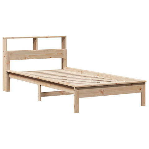 vidaXL Bookcase Bed without Mattress 75x190 cm Small Single Solid Wood Pine