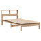 vidaXL Bookcase Bed without Mattress 75x190 cm Small Single Solid Wood Pine
