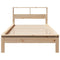 vidaXL Bookcase Bed without Mattress 75x190 cm Small Single Solid Wood Pine