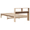 vidaXL Bookcase Bed without Mattress 75x190 cm Small Single Solid Wood Pine