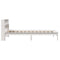 vidaXL Bookcase Bed without Mattress White 75x190 cm Small Single Solid Wood Pine