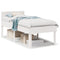 vidaXL Bed Frame without Mattress White 75x190 cm Small Single Solid Wood Pine