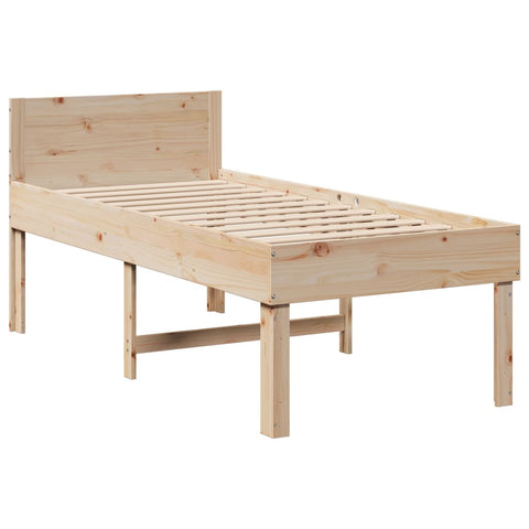 vidaXL Bed Frame without Mattress 80x200 cm Solid Wood Pine
