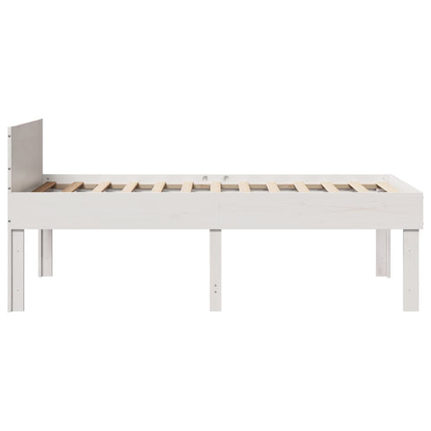 vidaXL Bed Frame without Mattress White 80x200 cm Solid Wood Pine