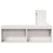vidaXL Bedside Cabinet with Desk White 232x122x75 cm Solid Wood Pine