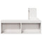 vidaXL Bedside Cabinet with Desk White 222x107x75 cm Solid Wood Pine