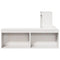 vidaXL Bedside Cabinet with Desk White 232x112x75 cm Solid Wood Pine