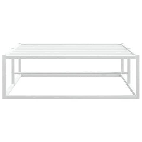 vidaXL Bed Frame without Mattress White 90x200 cm Metal