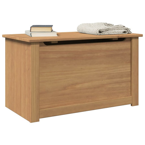 vidaXL Storage Chest with Lid Panama 79x42x46 cm Solid Wood Pine