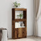 vidaXL Highboard Old Wood 63x33x140 cm Engineered Wood