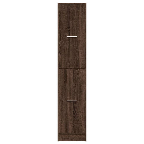 vidaXL Apothecary Cabinet Brown Oak 30x41x144.5 cm Engineered Wood