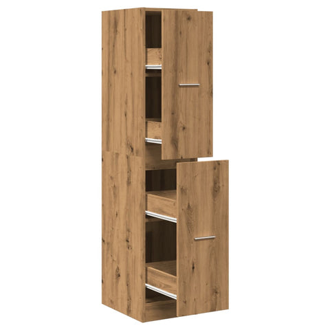 vidaXL Apothecary Cabinet Artisian Oak 30x41x144.5 cm Engineered Wood