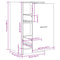 vidaXL Apothecary Cabinet Grey Sonoma 40x41x77.5 cm Engineered Wood