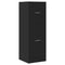 vidaXL Apothecary Cabinet Black 40x41x118 cm Engineered Wood