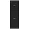 vidaXL Apothecary Cabinet Black 40x41x118 cm Engineered Wood