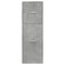 vidaXL Apothecary Cabinet Concrete Grey 40x41x118 cm Engineered Wood