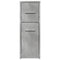 vidaXL Narrow Bathroom Cupboard with Wheels Concrete Grey Engineered Wood
