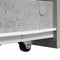 vidaXL Narrow Bathroom Cupboard with Wheels Concrete Grey Engineered Wood